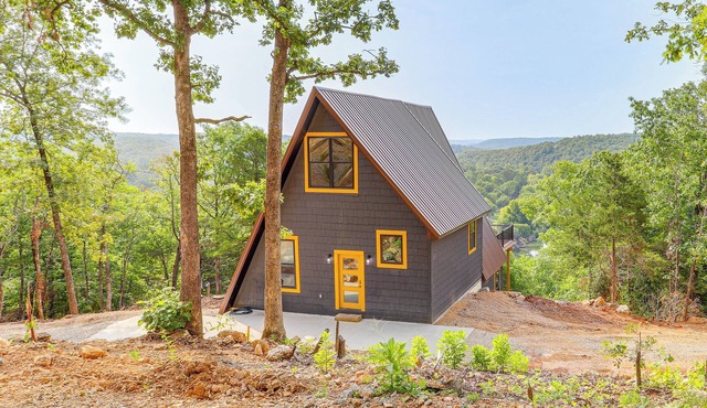 A-Frame Hardy Cabin w/Spring River Views!