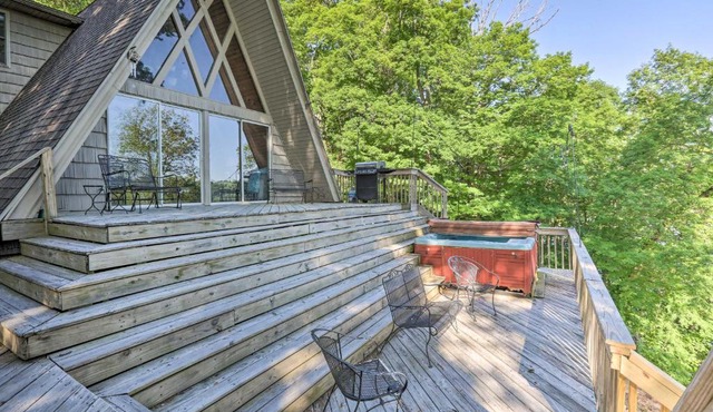 A-Frame Home Situated on The Cumberland River