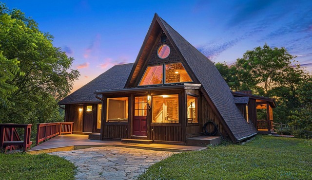 A-Frame w/Trails, Hot Tub & Views | 20 Mins to Asheville + Biltmore Pass