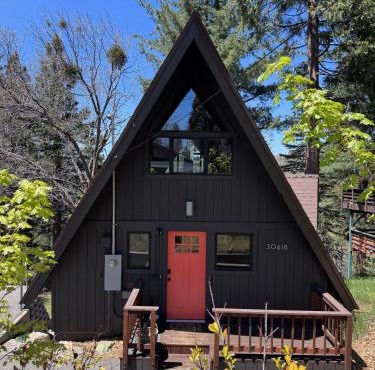 A-Frame with Carousel Fireplace