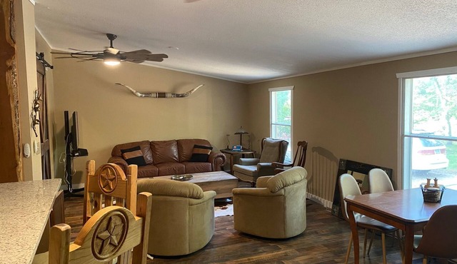 A get-away that's not too far away. Only 15 minutes to Bastrop shopping, dining.