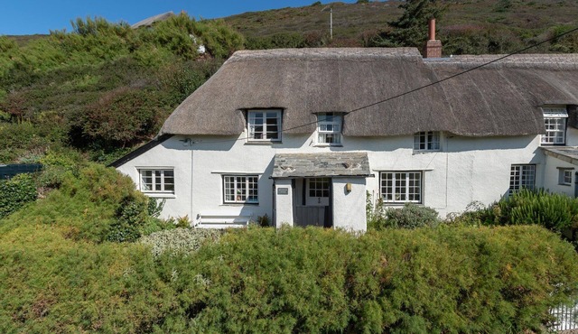 A gorgeous 400 year old thatched cottage 60m from the beach