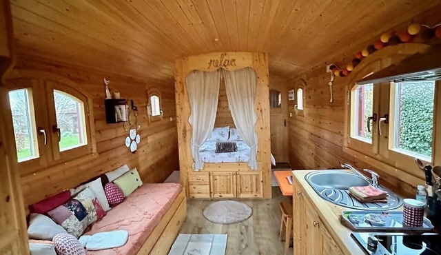 A gypsy caravan holiday in idyllic surroundings