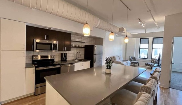 A historic 1,200 square foot loft in the heart of the Old Market