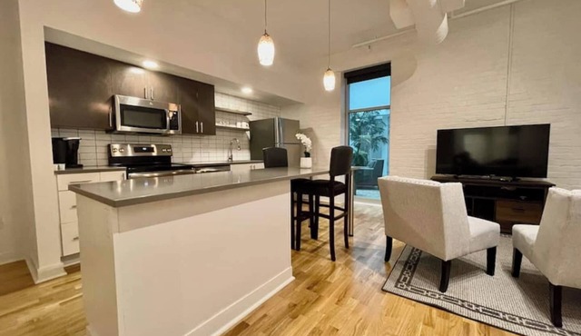 A historic 700 square foot Atrium loft in the heart of the Old Market