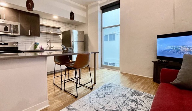 A historic 700 square foot Atrium loft in the heart of the Old Market
