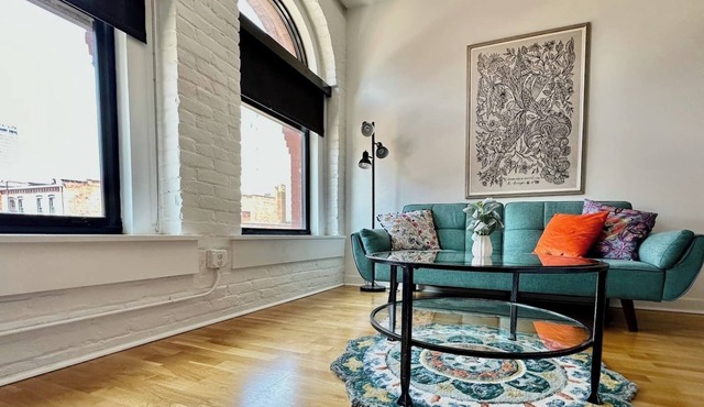 A historic 900 square foot Atrium loft in the heart of the Old Market
