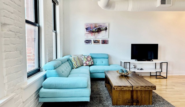 A historic 900 square foot Atrium loft in the heart of the Old Market