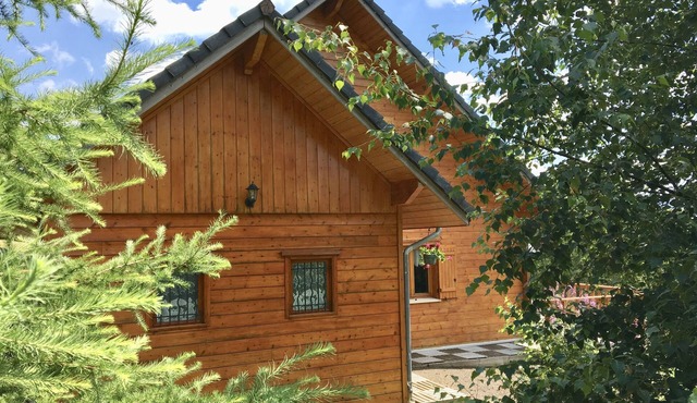A jewel in a natural setting. An all-wood chalet in a natural setting.