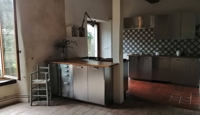 A large house, close to the river, to accommodate all the children!