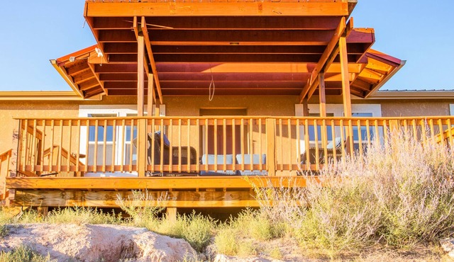 A light-filled home with views of the Jemez