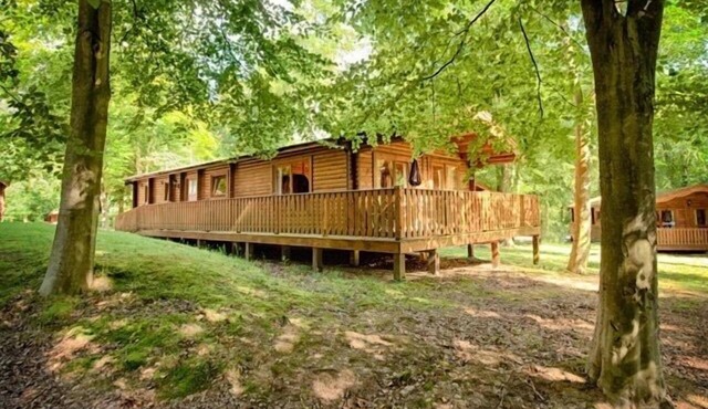 A luxury log cabin in Kenwick Woods, Louth.
