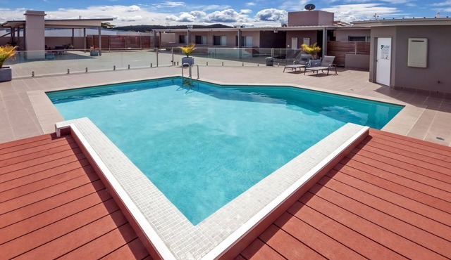 A modern, spacious penthouse with waterviews