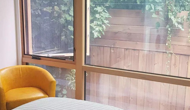 A natural modern OASIS awaits! nPrivate patio and balcony! nA unique gem! n