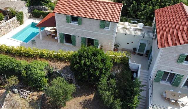 A new built Villa at the heart of Vrboska on the island of Hvar.