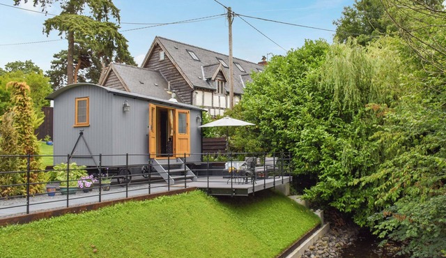A perfectly formed shepherds hut, that puts the glam in glamping.