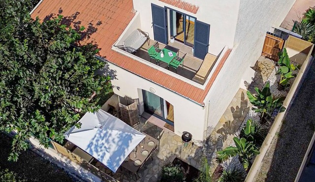 A Piaghja | Renovated duplex 150 m from the beach, garden & air conditioning, Marana