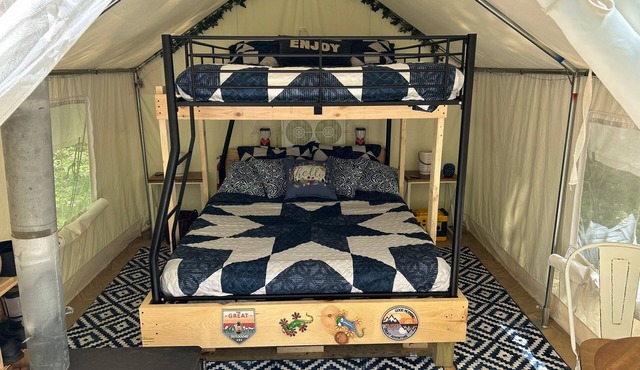 A private glamping retreat stocked with amenities and comforts in Cooperstown