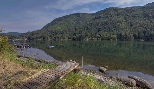 A re-styled single story, 3-bedroom, 2-bath ranch style cabin at Silver Lake