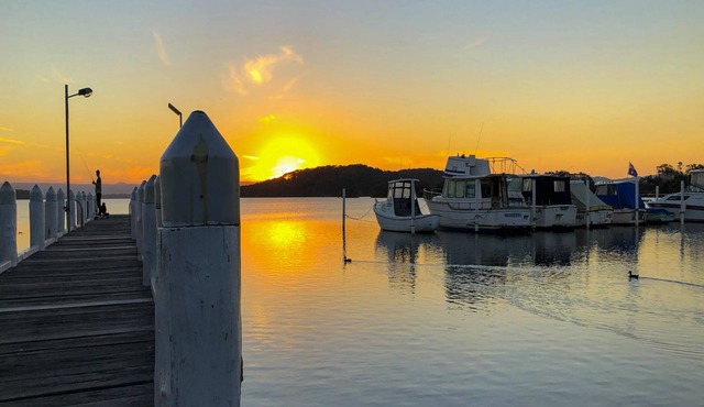 A Reflection on the Lake - waterfront across road