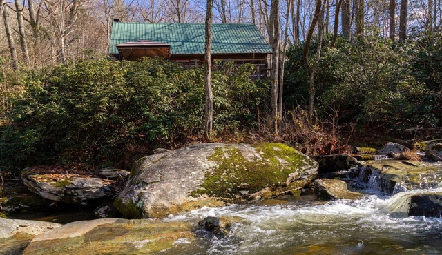 A River Runs Through It Quaint cabin on Watauga River with Hot Tub Perfect quiet getaway