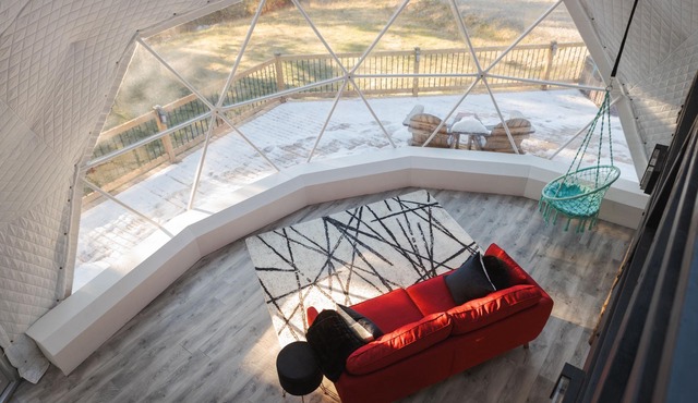 A secluded dome cabin offering a space of rest to restore body, soul, and spirit