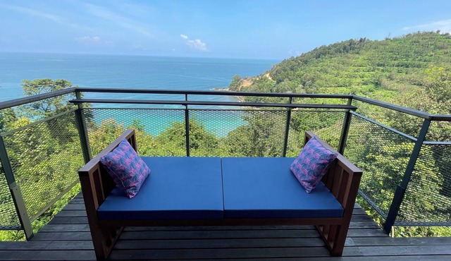 A serene 3-bedroom villa with private beach and stunning views of China Sea