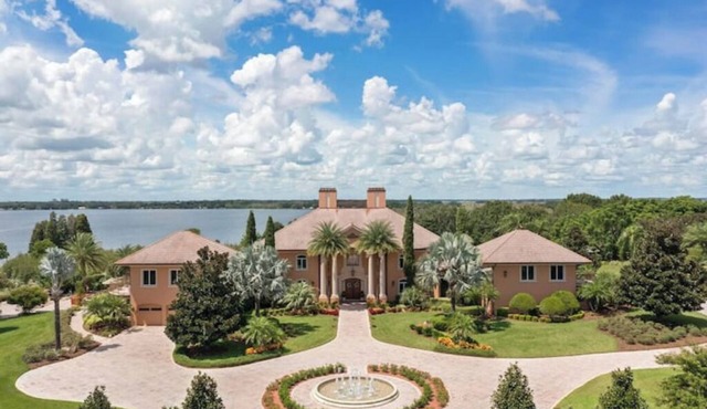 A serene lake side estate