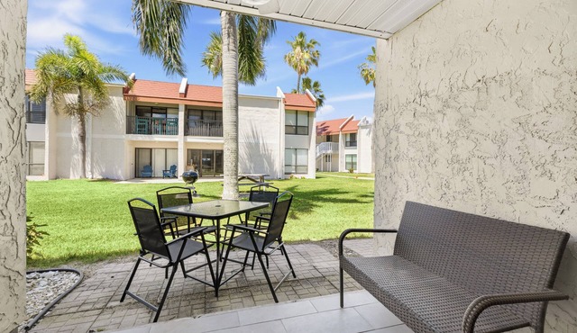 A short walk to the beach and direct pool access!