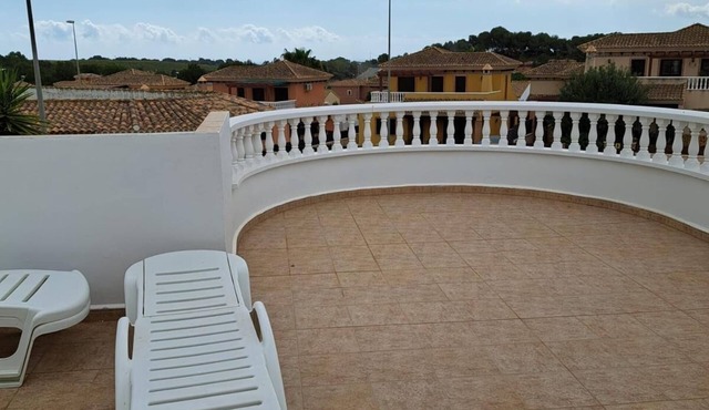 A small family home with pool