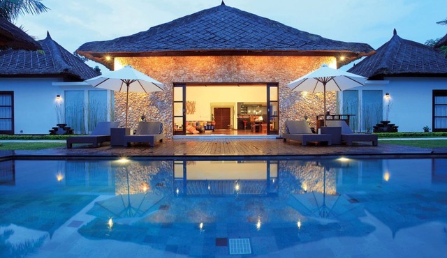 A stunning 5-bdr villa nestled amidst swaying coconut palms and ocean views