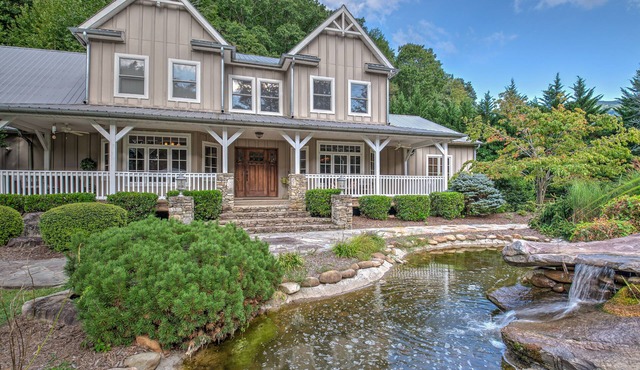A Stunning Creekside Home, Breathtaking Waterfeatures to Enjoy from Every Window