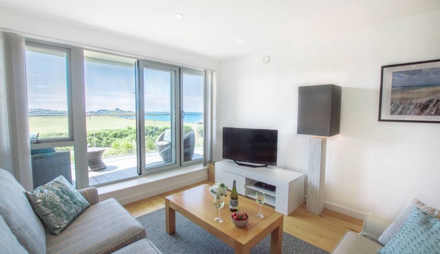 A stunning first floor apartment within an award-winning development at Porth.