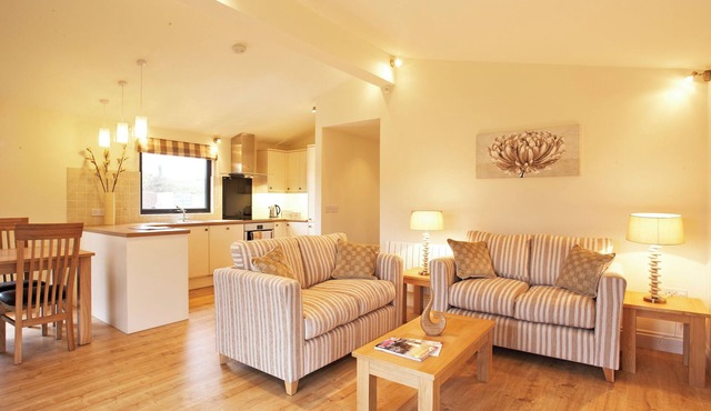 A stunning luxury lodge, perfect for a couples retreat or family break.