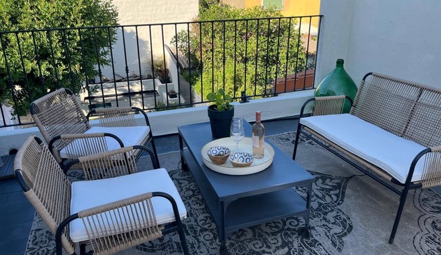 A terrace close to the city center