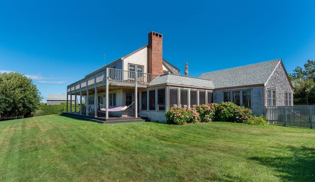 A True Madaket Gem-Direct Water Views, Pool & Option to Add 3 Bedroom Cottage