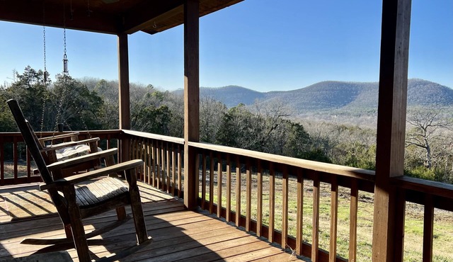 A two-bedroom mountain cabin with a priceless view