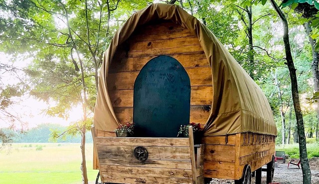 A Wagon Cabin on the Mulberry River, Oark Arkansas