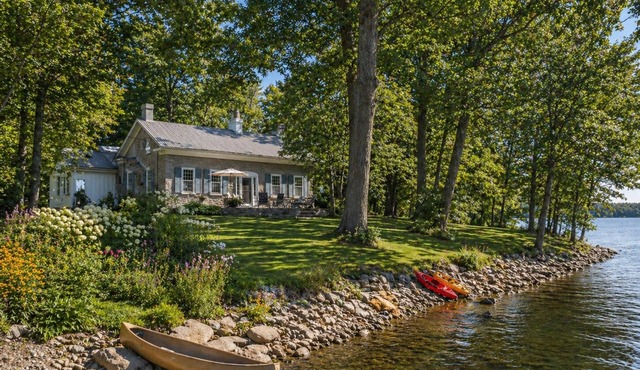 A Waterfront Retreat in Limestone Home and Coach House on Amherst Island