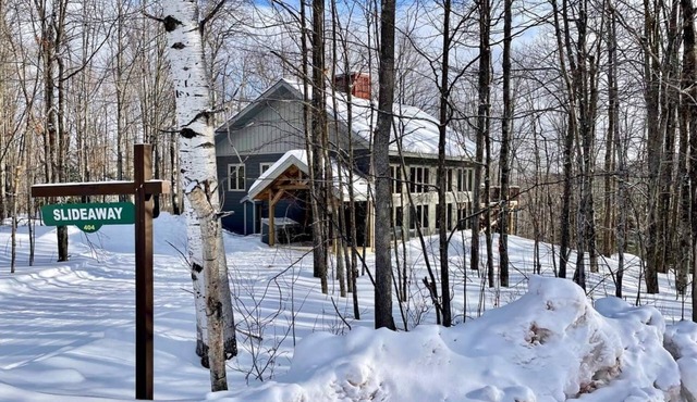 A Wonderful Vacation Home Set in the Woods with Unique Envelope Architecture