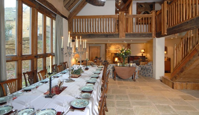 A wonderfully restored barn and a fabulously spacious home away from home.