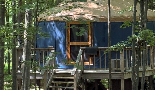 A Zenful Yurt Glamping Getaway in Upstate NY. Truly a Peace of the Catskills