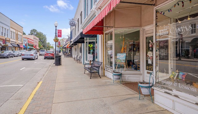 "Abigail", Fenced, Dog friendly Single Level home, in Charming Downtown Apex