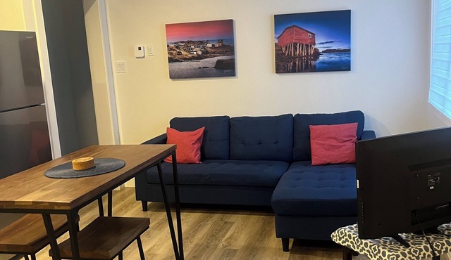 Above ground apartment ,just a 10 minute drive to historic downtown St.Johns🌊🍻