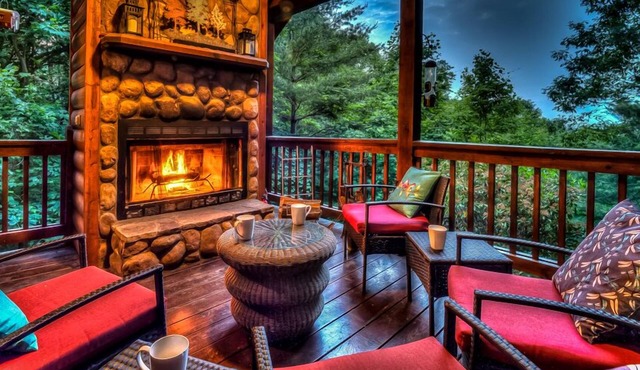 Above It All- Pet Friendly | Screened Porch | Outdoor Fireplace