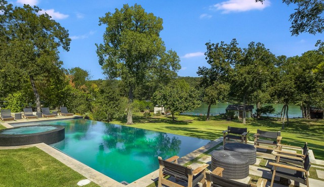 Above Sapphire | Lakefront I Casita | Pool & Spa I Lake Beach I Dock