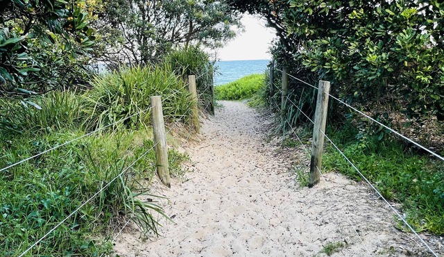 Absolute beachfront holiday home with private heated pool