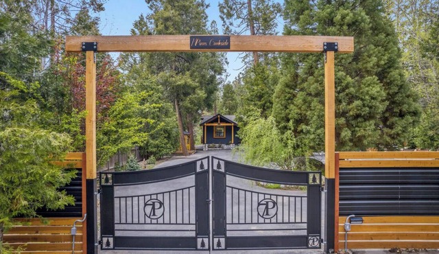 Absolute best location plus; Luxurious just remodeled ranch style vacation home located .03 mile to Idyllwild shops and restaurants. Listen to strawberry creek while soaking in our new 8 person jacuzzi. Completely Remodeled/Gated Modern Mountain H