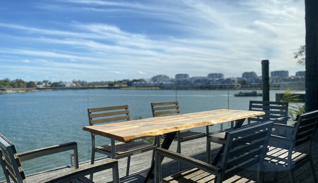 Absolute Waterfront with Private Beach