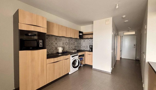 Accessible apartment with balcony, pool, parking, and beach in La Tranche-sur-Mer